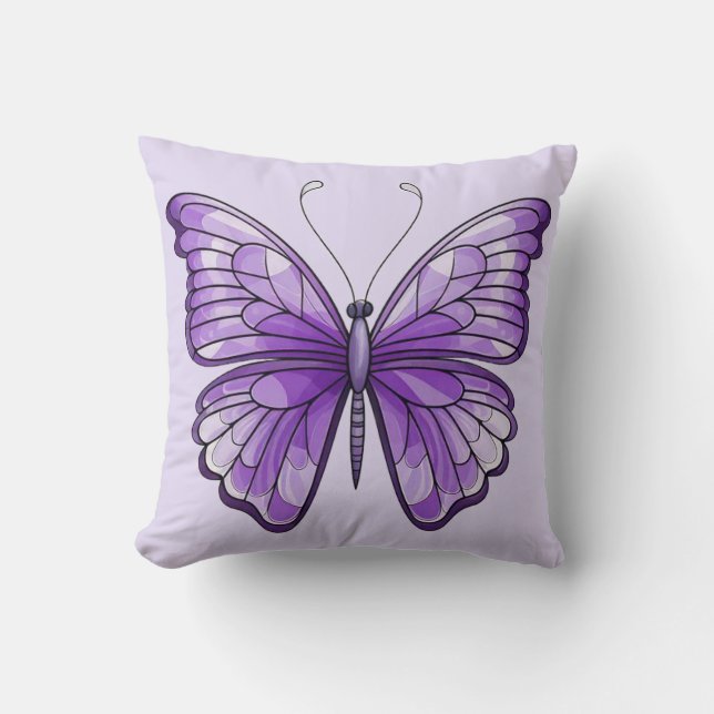 Amethyst Wings-Sierkussen Kussen (Voorkant)