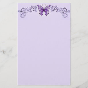 Amethyst Wings Stationery Briefpapier