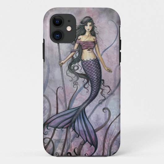 Amethyst Zee Fantasy Zeemeerminkunst Case-Mate iPhone Case (Achterkant)