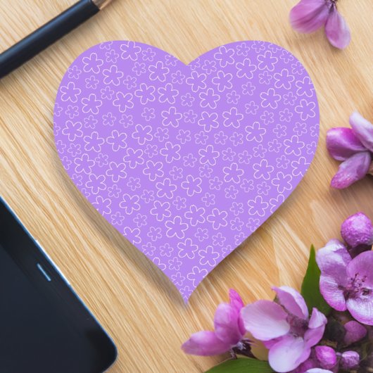 Amethystbloesem Hart Sticker