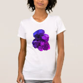 Améthyste art vectoriel féminin T-shirt ajusté (Devant)