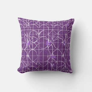Améthyste Coussin en tuile florale - Élégance mini