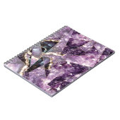 Améthyste cristaux pierres gemmes Carnet photo spi (Côté gauche)