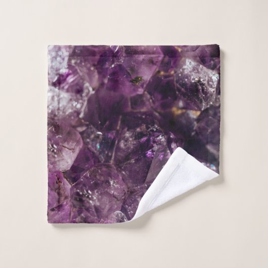 Améthyste Crystal Nettoyant Énergétique Serviettes (Gant de toilette)
