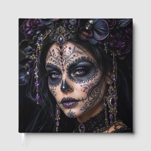 Améthyste Orchidée Calavera – Crâne de Sucre Gothi (Recto)