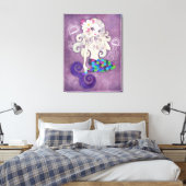 Amethyste Toile Empilée Imprimée Art Mur (Insitu(Chambre))