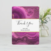 Améthyste Violet Et Merci D'Agate Abstrait Or (Debout devant)