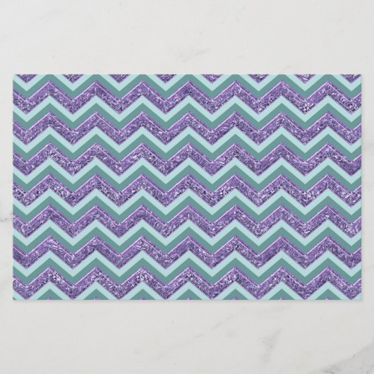 Amethystglas zigzagpatroon briefpapier (Voorkant)