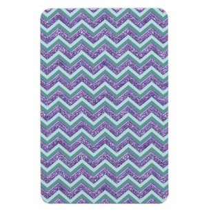 Amethystglas zigzagpatroon magneet
