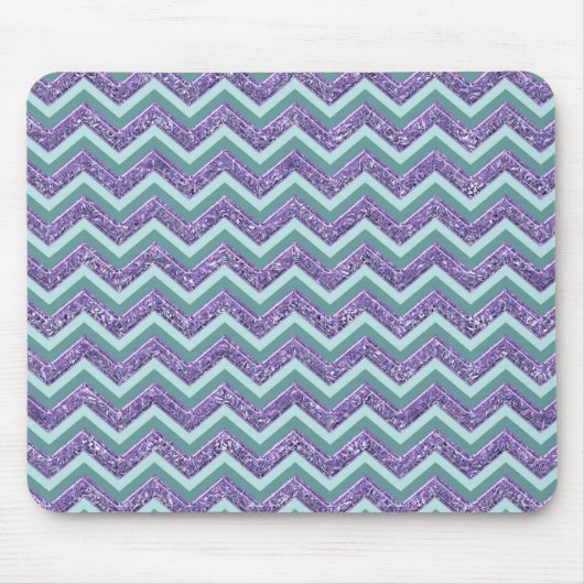 Amethystglas zigzagpatroon muismat (Voorkant)