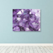 Amethystkristallen Canvas Afdruk (Insitu (Houten vloer))