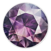 Amethystpatroon Keramische Knop (Voorkant)