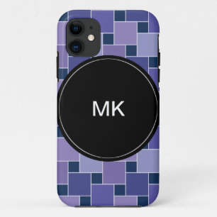 Amethystvierkanten iPhone 11 Hoesje