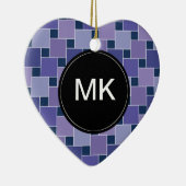 Amethystvierkanten Keramisch Ornament (Rechts)