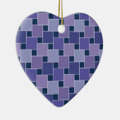 Amethystvierkanten Keramisch Ornament (Rechts)