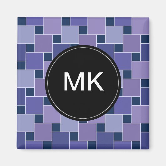 Amethystvierkanten Magneet (Voorkant)