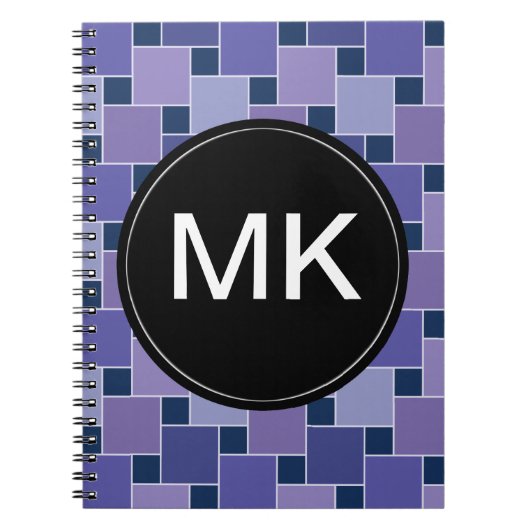 Amethystvierkanten Notitieboek (Voorkant)