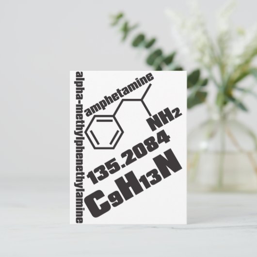 amfetamine briefkaart (Staand voorkant)