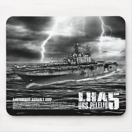 Amfibisch aanvalsschip Peleliu Mousepad Muismat (Voorkant)