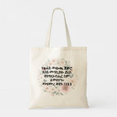 Amhaars Bijbelvers Tote Bag (Achterkant)