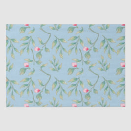 Amhaloden Blue Floral-weefselpapier Tissuepapier