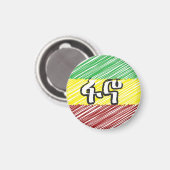 Amhara Fano Ethiopia Magneet (Voorkant / Achterkant)