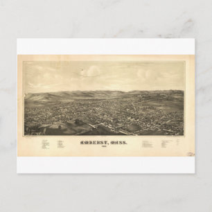 Amherst, Massachusetts in 1886 Briefkaart