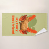 Ami à fourrure capybara Animal tropical (Serviette de bain)
