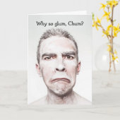 Ami amusant Humour Carte d'anniversaire (Fleur jaune)