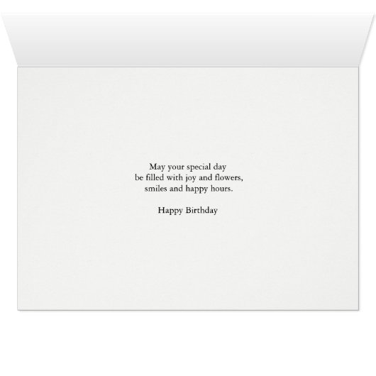 Ami Anniversaire Fleurs roses (Intérieur Horizontal (Bas))