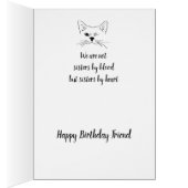 Ami Anniversaire Humour Citation Winking Chat Fun (Intérieur (Droit))