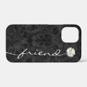 Ami Daisy sur le Coque noir Damask coque iphone (Verso (horizontal))