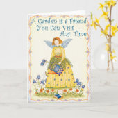 Ami de jardin - carte de voeux (Fleur jaune)