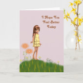 Ami de l'enfant Obtenez une carte de bien-être ave (Fleur jaune)