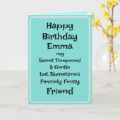 Ami drôle Carte d'anniversaire (Fleur jaune)