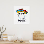 Ami-gost Funny Mexican Amigo Ghost Pun Poster (Keuken)