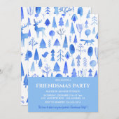 Ami invitations invitations Beaux Aquarelles arbre (Devant / Derrière)