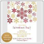 Ami invitations Noël Élégant Rouge