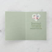 Ami Jardin mixte Fleur Valentine Carte de vacances (Intérieur)