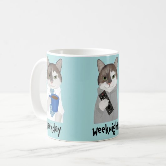 Ami le bureau chat Mug (Devant gauche)
