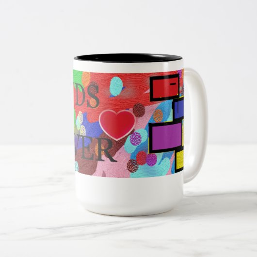 AMI Mug à deux tons, 15 oz (Devant droit)