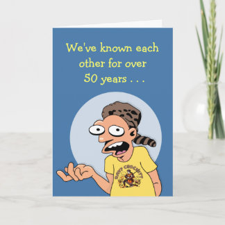Ami pour plus de 50 ans Carte d'anniversaire