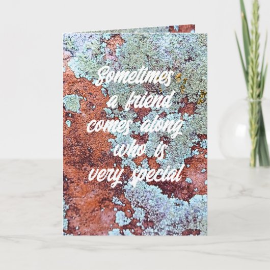 Ami spécial qui est une carte Rock Nature (Devant)