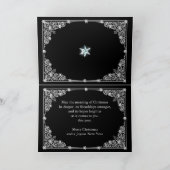 Ami, une carte de Noël noir et blanc (Intérieur)