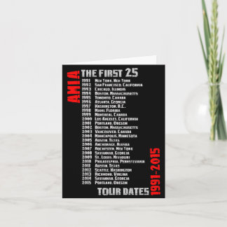 AMIA 25e anniversaire : Cartes de voeux