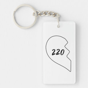 Amicable Numbers (220 284) Keramisch Ornament Sleutelhanger