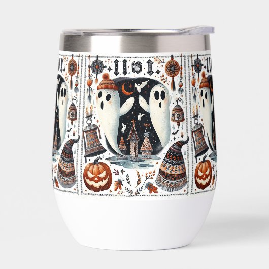 Amical Boo Halloween Ghost Script moderne Éffrayan (Gauche)