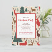 Amical Invitations Cute Whimssar Deer tree (Debout devant)
