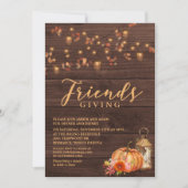 Amical Thanksgiving Holiday Invitation (Devant)