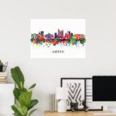 Amiens France Skyline Poster (Thuiskantoor)